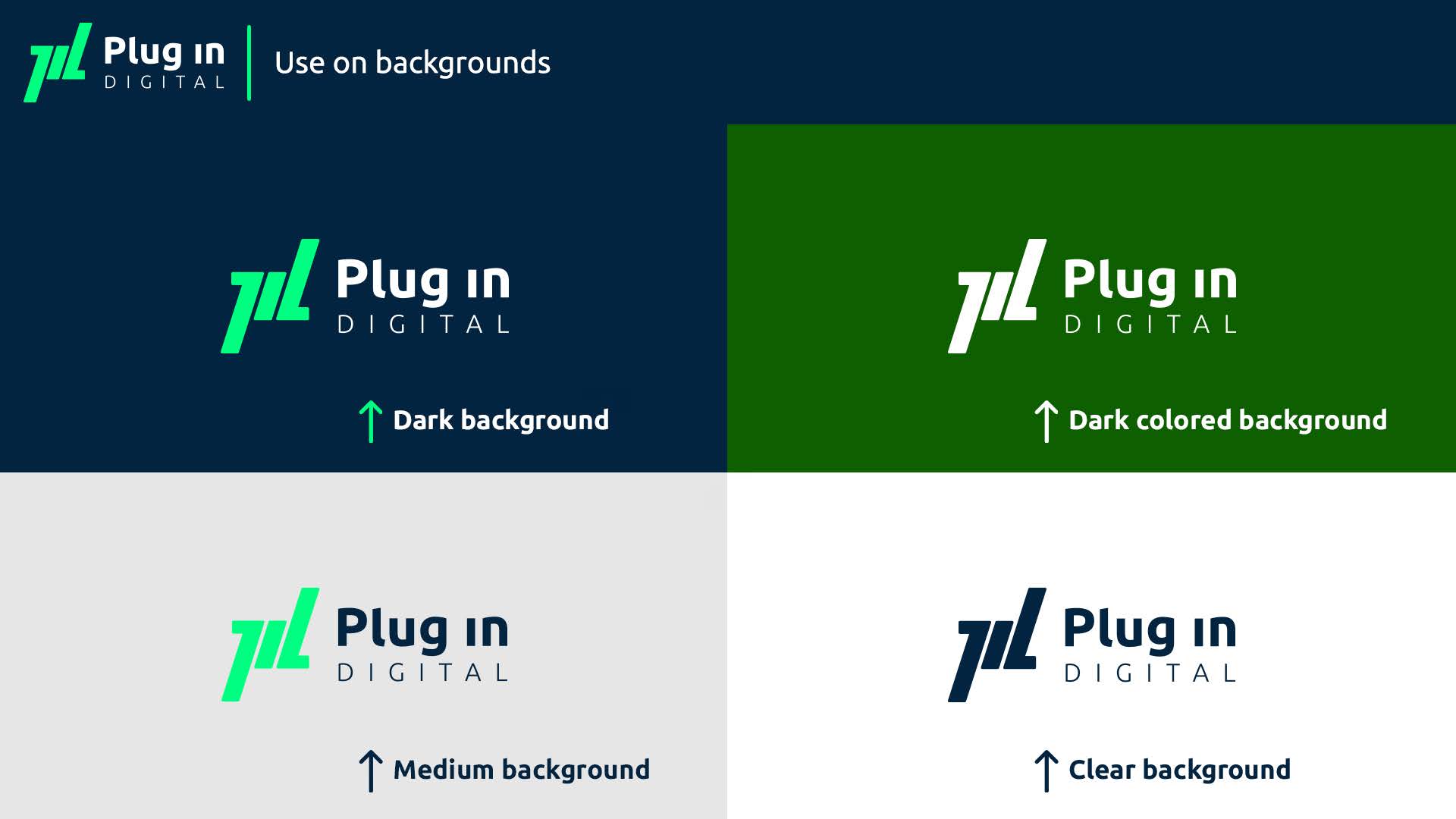 How to use Plug In digital Logo, guidelines